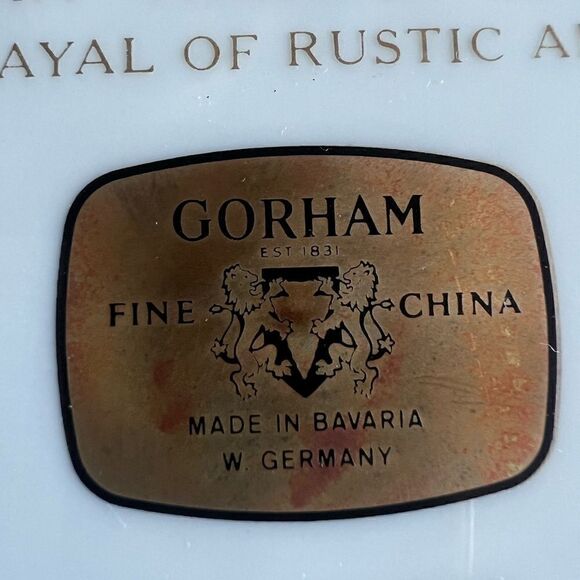 Gorham fine China limited edition Leonel Barrymore artist Quite waters - Picture 9 of 9